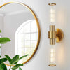 Modern wall light gold vanity light glass, metal hallway light