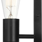 1-light wall sconce light matte black bedroom light metal mounting light