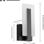 Led  2 pack wall light black hallways light metal bedrooms light
