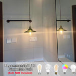 14.76ft long cord dinning room light green plug-in light glass pendant light