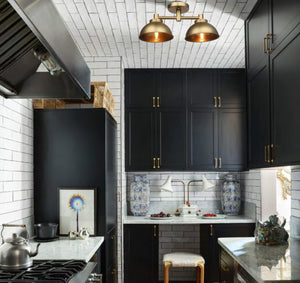 2 lights ceiling light brass mounted light metal kitchen light