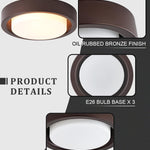 16 inch ceiling light bronze kitchen light metal, glass bedroom light