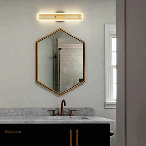 24 Inch Wall Light Gold mounted light Plastic, Metal bathroom light