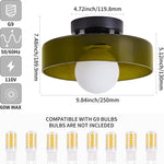 Modern dining room light dark green kitchen light glass ceiling light