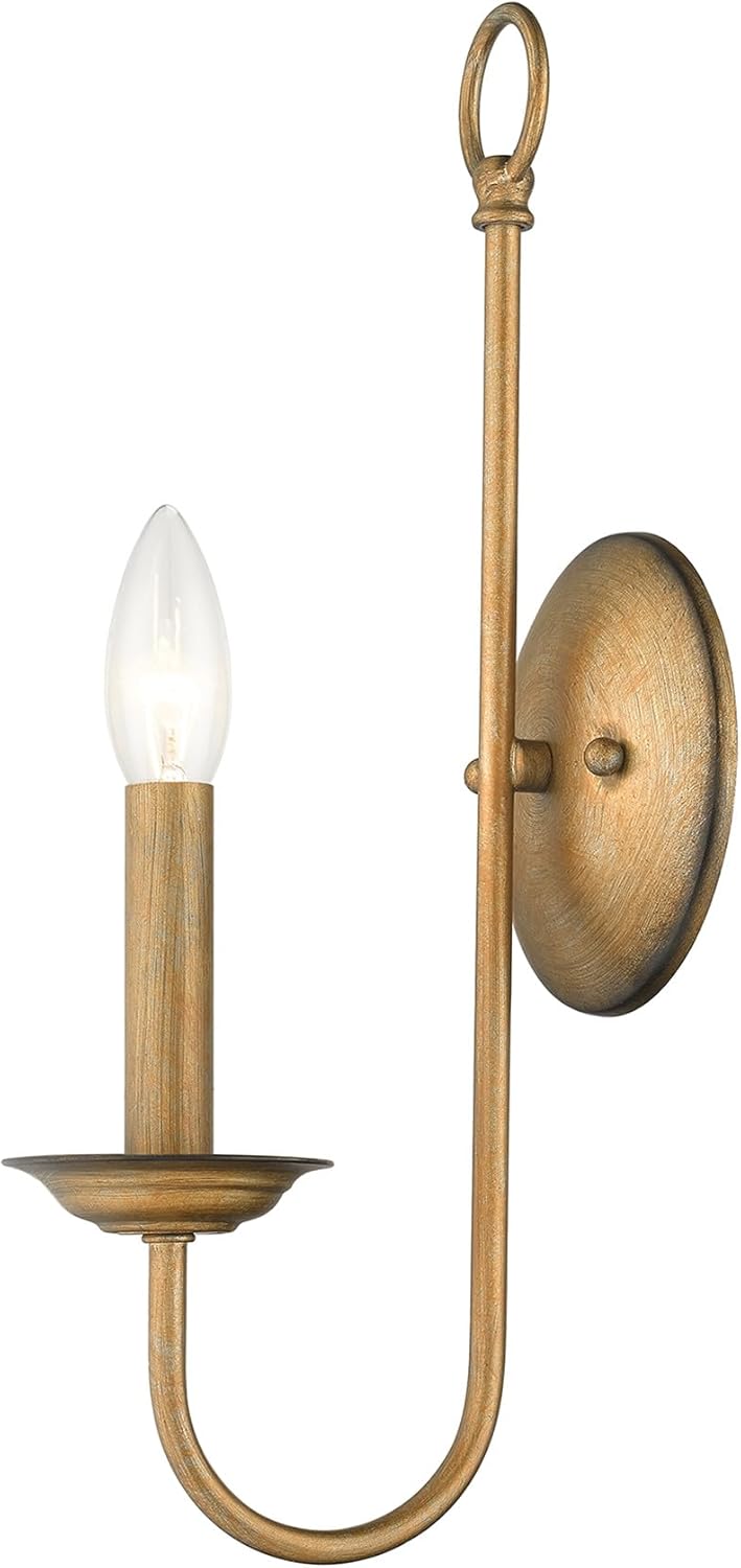 1 light wall sconce light bronze fixture light alloy steel bedroom light