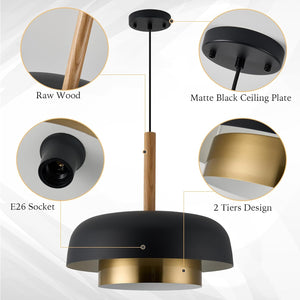 18.8 inch pendant light black kitchen light metal island light