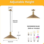 Modern pendant light gold fixture light aluminum kitchen light
