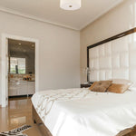 2-light drum light bronze bedroom light fabric, metal ceiling light