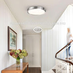 10 inch led flush mount light nickel kitchen light aluminum, glass ceiling light