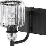 1 light vanity light black mirror light metal,glass wall lights