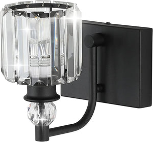 1 light vanity light black mirror light metal,glass wall lights