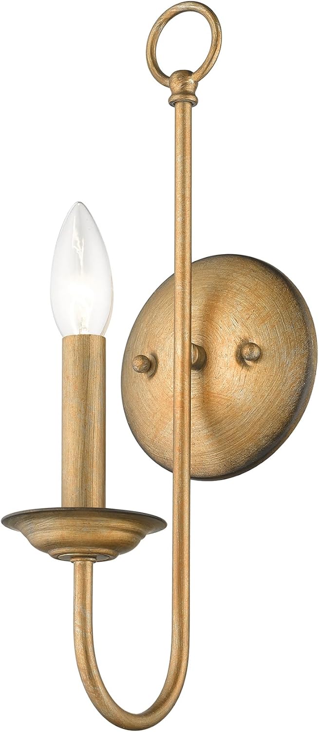 1 light wall sconce light bronze fixture light alloy steel bedroom light