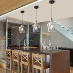 1 pack pendant light black gold kitchen light glass ceiling light