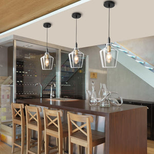1 pack pendant light black gold kitchen light glass ceiling light
