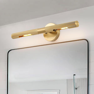 19 inche cylinder light gold vanity light metal wall light