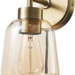 1-light bedroom light brass mounted light metal wall light