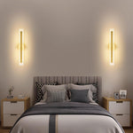 Led bedroom light gold wall light aluminum, metal hallway light