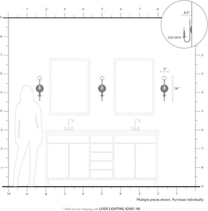 1 light wall sconce light bronze fixture light alloy steel bedroom light