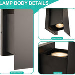 2 pack wall light matt black mount light metal kitchen light