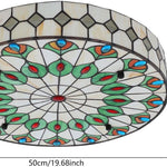 20inch vintage chandeliers light green, blue, red kitchen light glass ceiling light