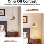 1-light pendant lights cream yellow kitchen island light resin, metal hanging lights