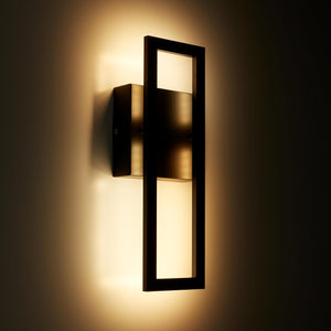 Led porch lights black, mckay wall light metal garage light
