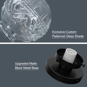 Modern hallway light black ceiling light glass ceiling light