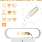 Set of 2 wall light white mount light aluminum corridor light
