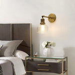 1-light wall light antique hallway light glass & metal vanity light