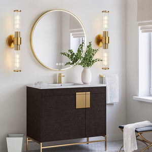 Modern wall light gold vanity light glass, metal hallway light