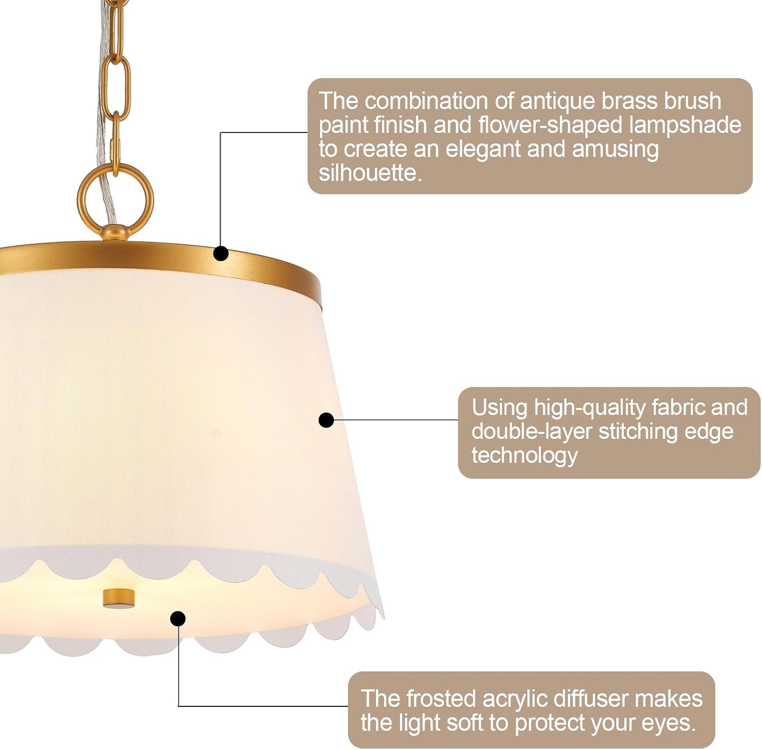3-light pendant light white chandelier light brass hallway light