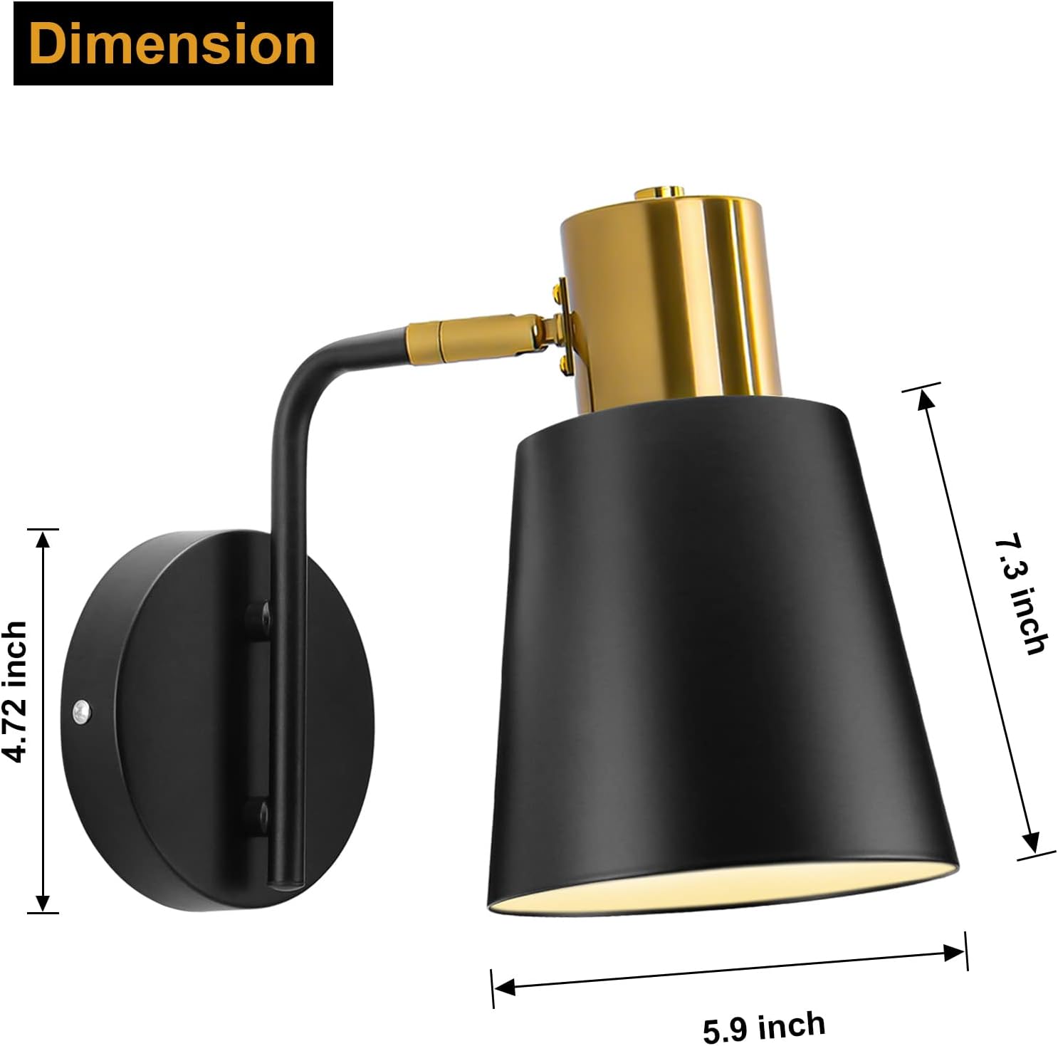 2 pack wall light black bedroom light metal kitchen light