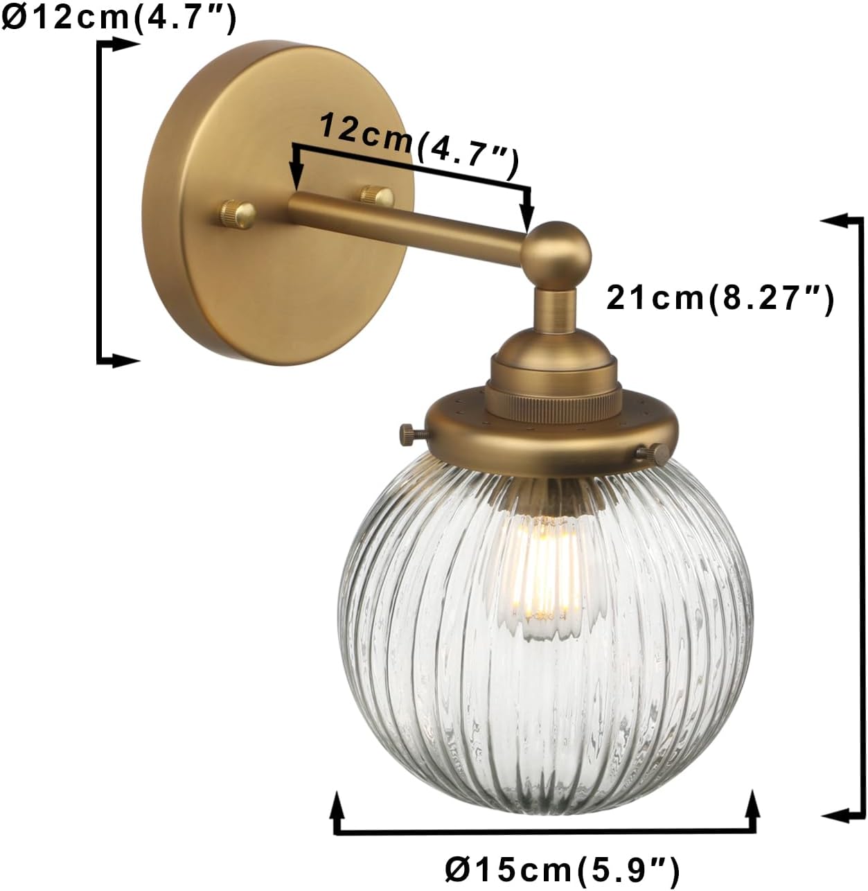 1-light modern wall light antique kitchen light metal vanity light