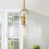 Industrial kitchen light gold pendant light glass metal chandelier light