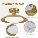 Led ceiling light brass hallway light metal, acrylic kitchen light