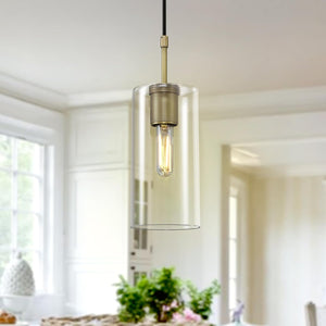 Modern pendant light brass island sink light brass glass hallway light