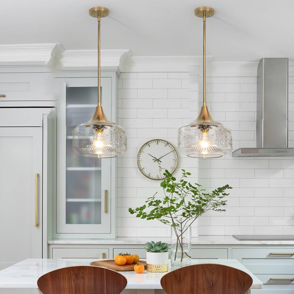 Modern pendant light gold kitchen light glass bathroom light