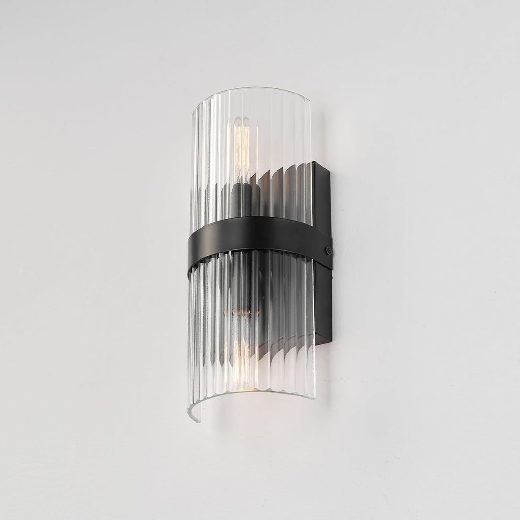 2-light bedside lamp black mount light metal wall light