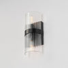 2-light bedside lamp black mount light metal wall light