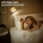 3 brightness cordless light wood reading light natural wall light
