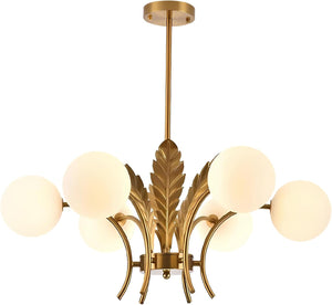 6 light chandelier light white pendant light flush metal mount light