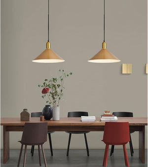 13.8 inch pendant light gold hanging lamp metal hallway light