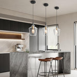 1 pack pendant light black gold kitchen light glass ceiling light