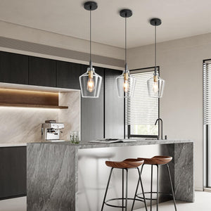 1 pack pendant light black gold kitchen light glass ceiling light