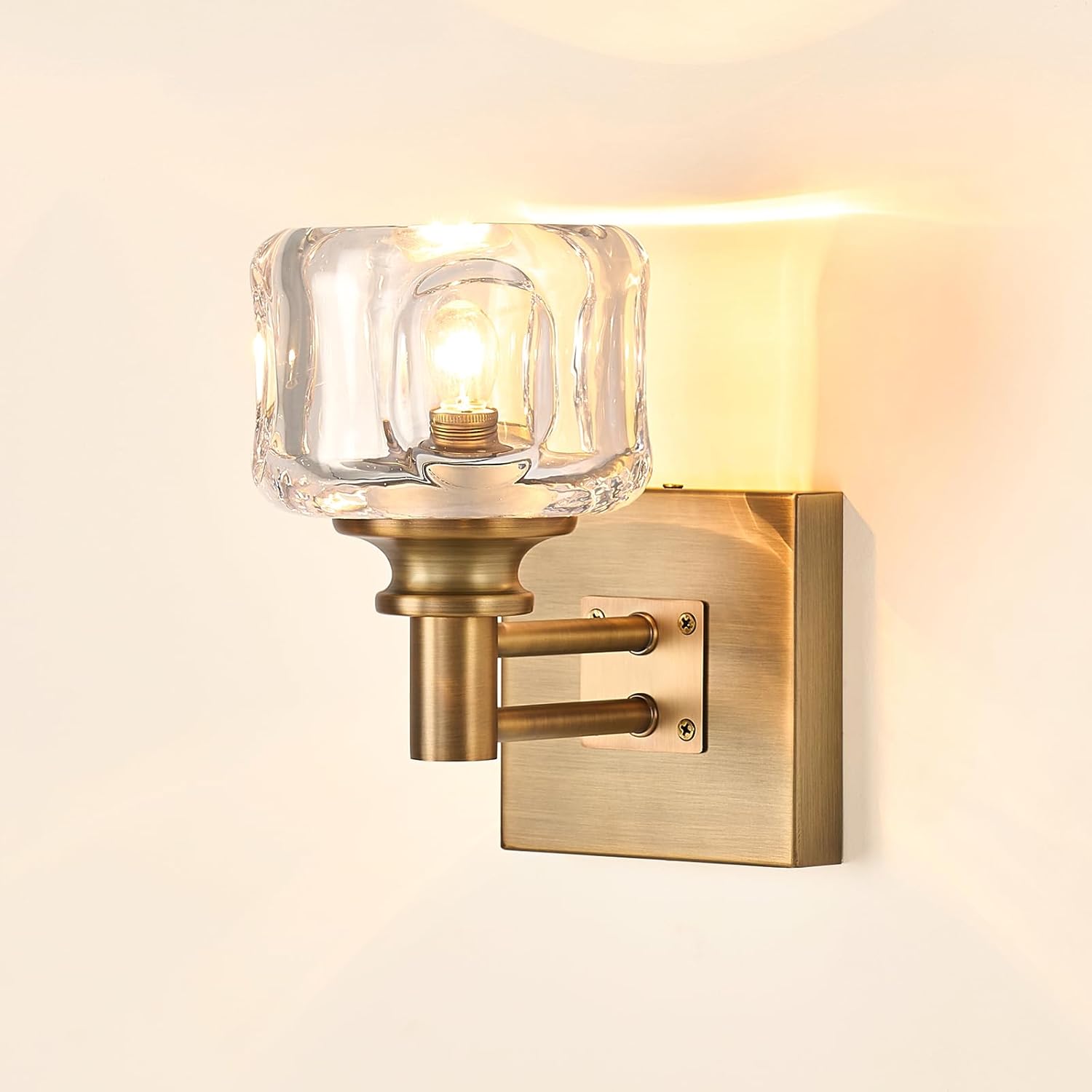 Antique vanity light brass bathroom light metal wall light