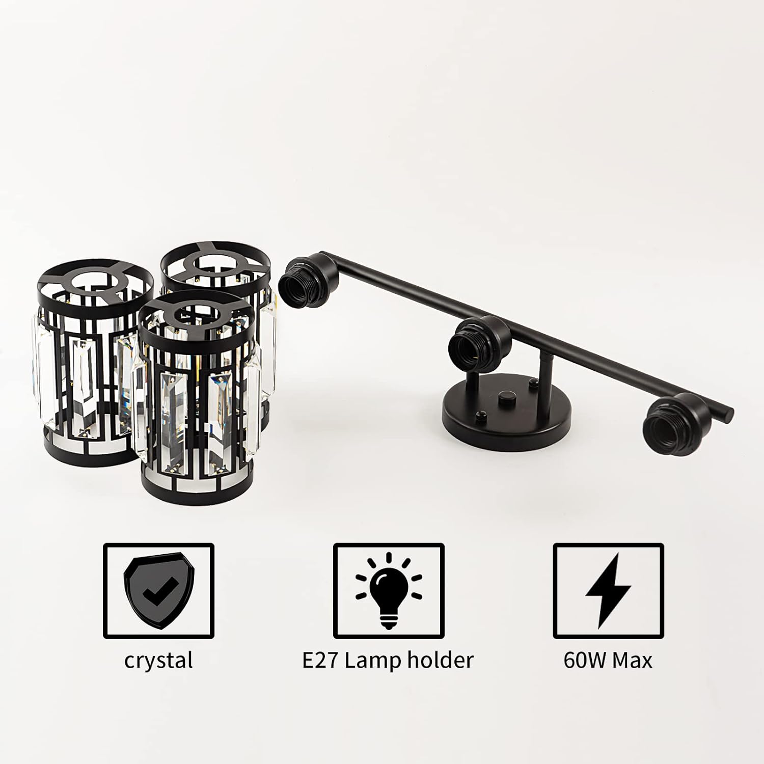 Farmhouse wall light black vanity light steel&metal hallway light