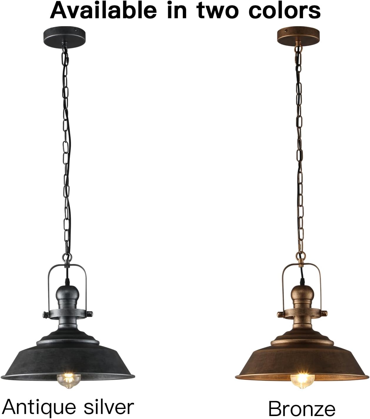 14.2 Inch dome porch light bronze pendant light metal hallway light
