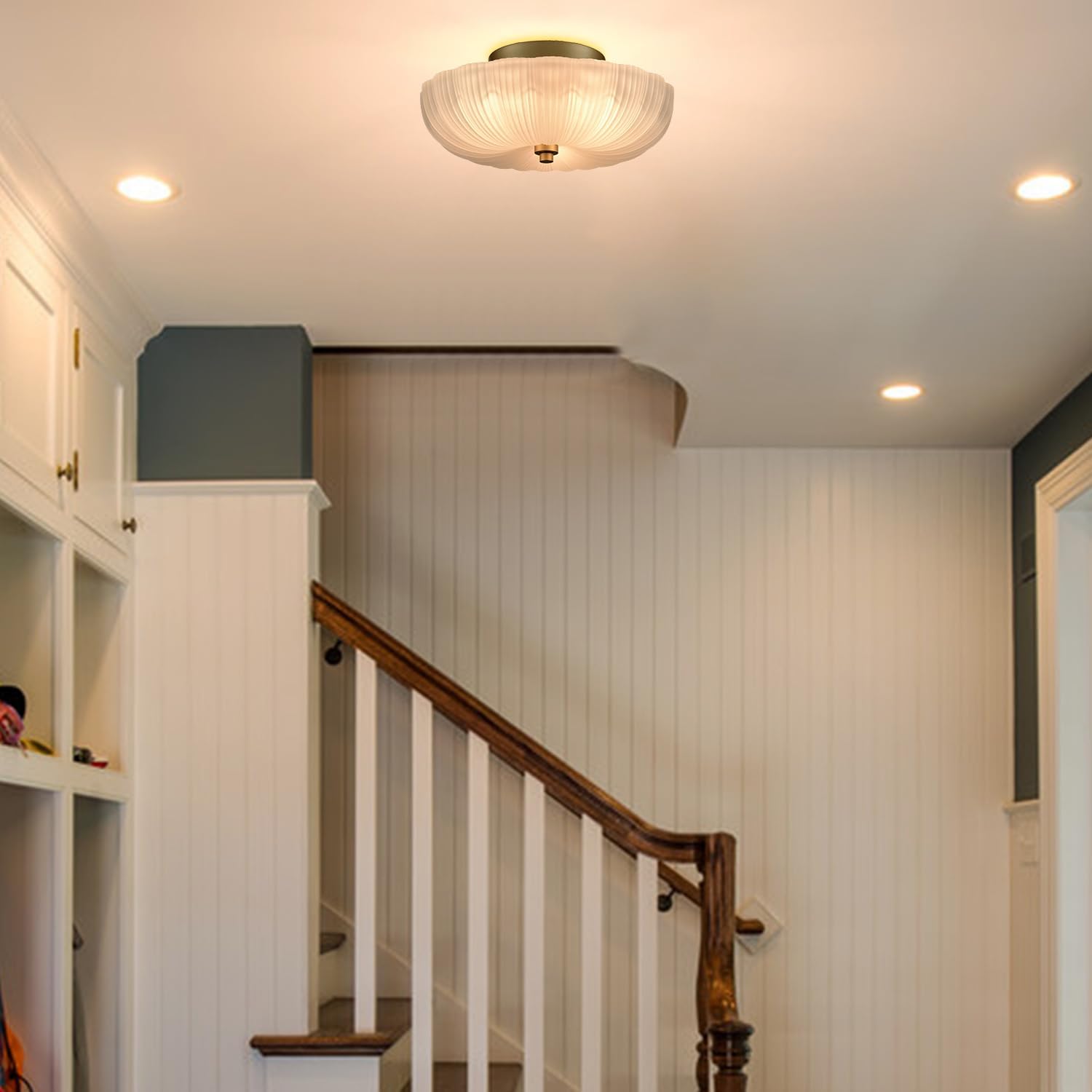 3-light hallway light gold kitchen light glass, metal ceiling light
