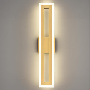 24 Inch Wall Light Gold mounted light Plastic, Metal bathroom light