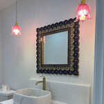 Unique decorative light purple pendant light glass chandelier light